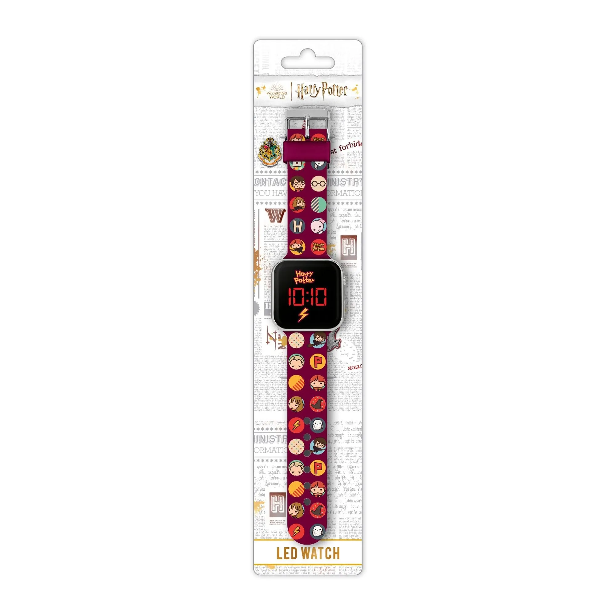 Accutime Harry Potter Orologio digitale LED per bambini con cinturino in silicone rosso HP4155 - immagine 6