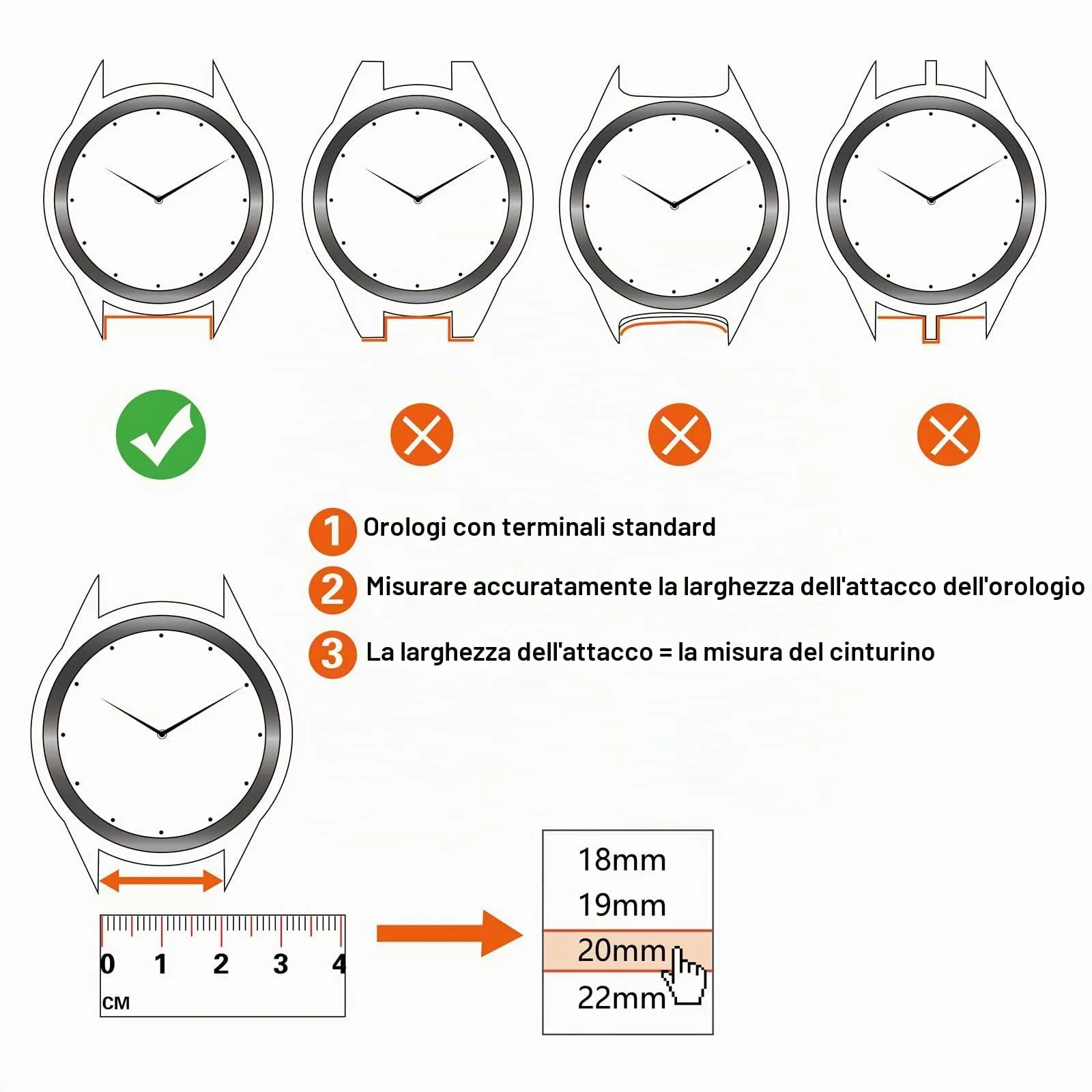 ANNEFIT Cinturini per Orologi in pelle Vintage, Cinturino 22mm a Sgancio Rapido per Uomo e Donna (Marrone Chiaro) - immagine 6