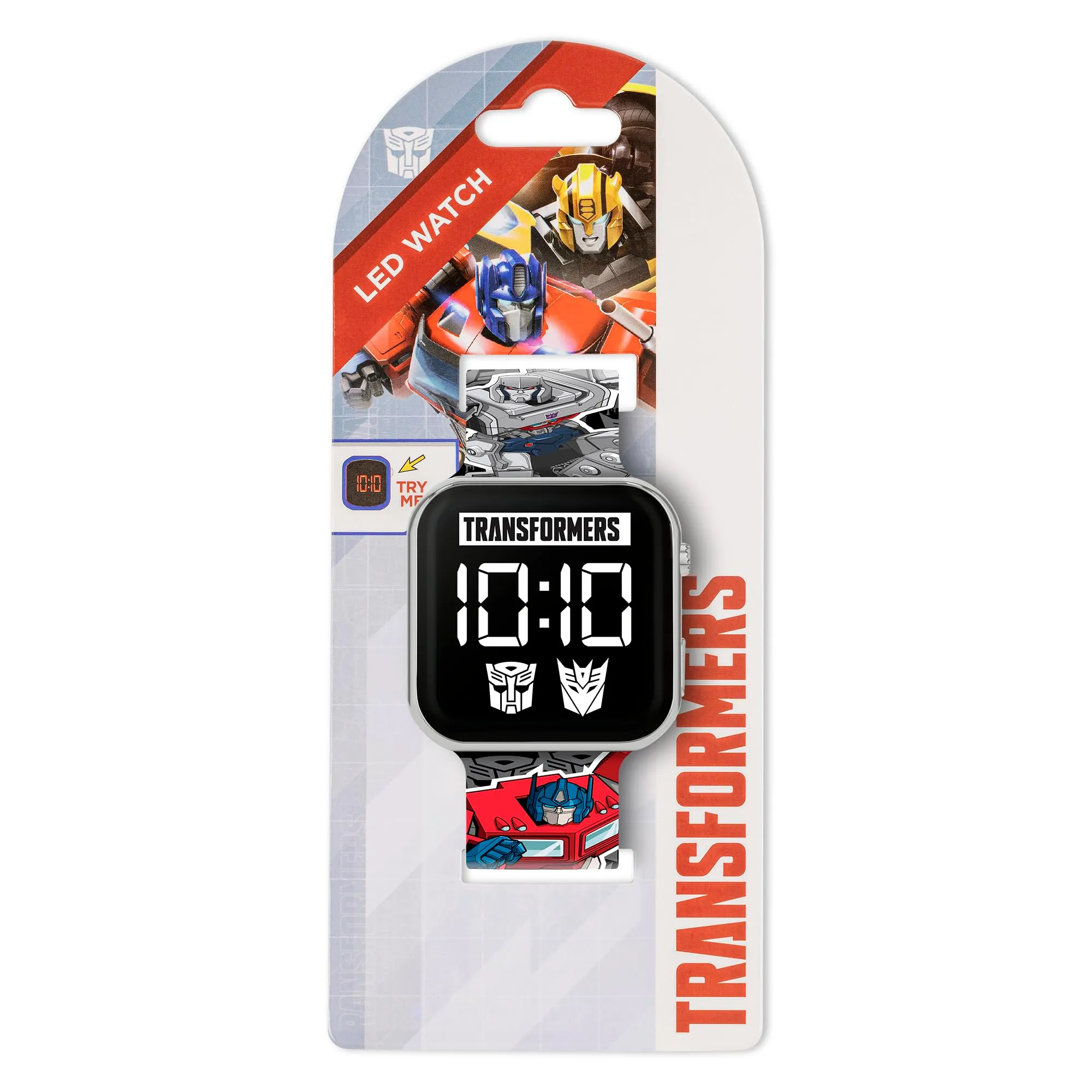 Accutime Transformers TFC4101 - Orologio digitale al quarzo con cinturino in silicone per bambini, Nero , moderno - immagine 3