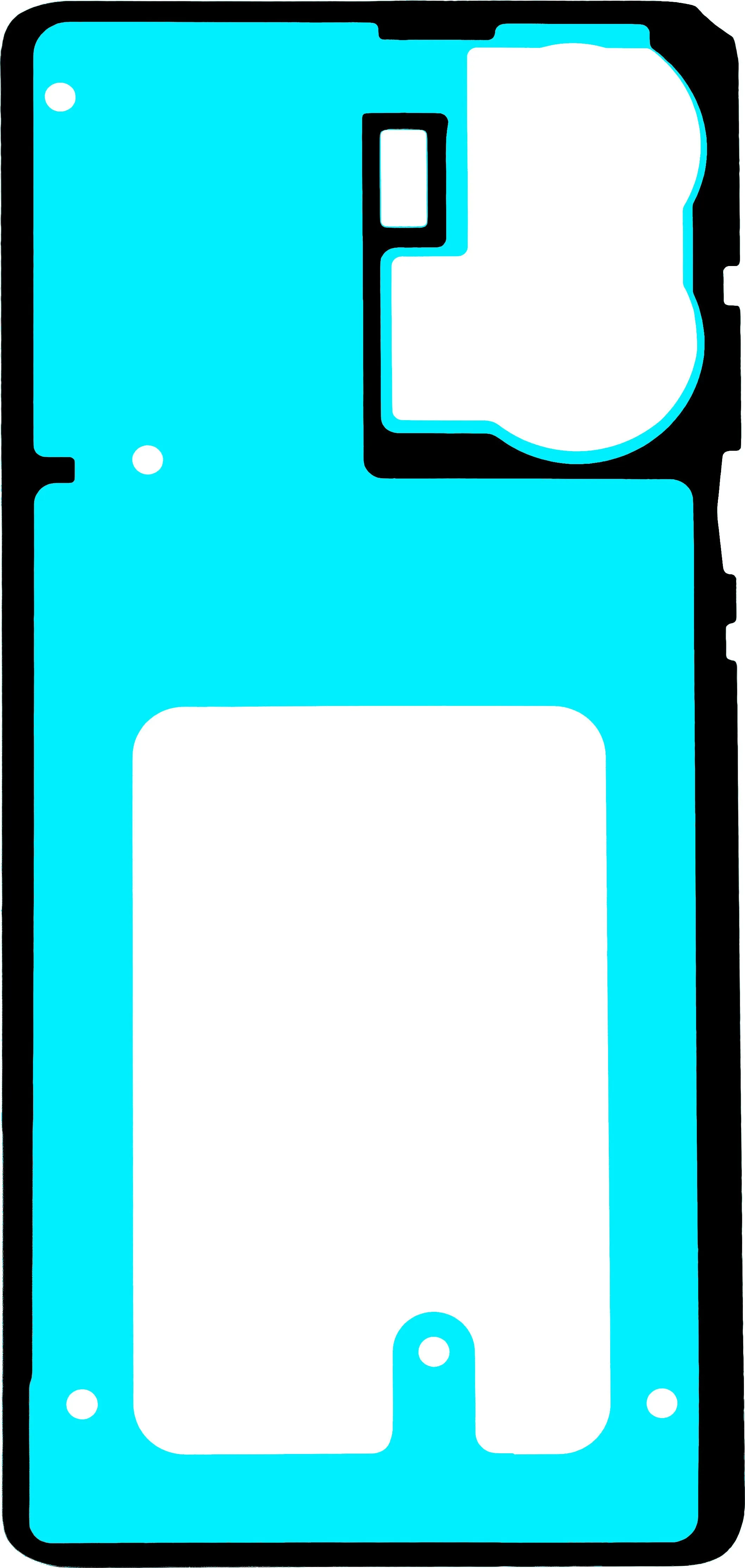 Adesivo Coperchio Batteria Motorola Edge 50 Fusion, Service Pack 5948C24385 - immagine 1
