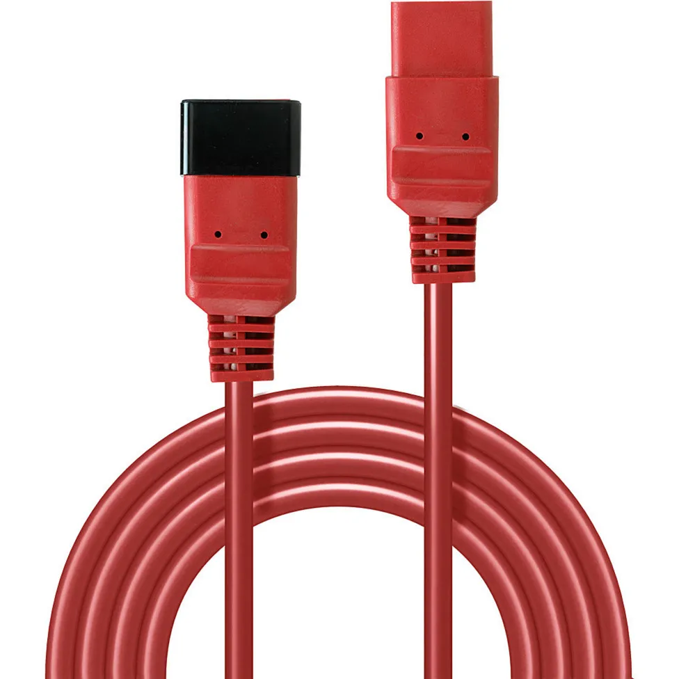 30123 cavo di alimentazione Rosso 1 m Accoppiatore C19 Accoppiatore C20, Cavo di prolunga - immagine 1
