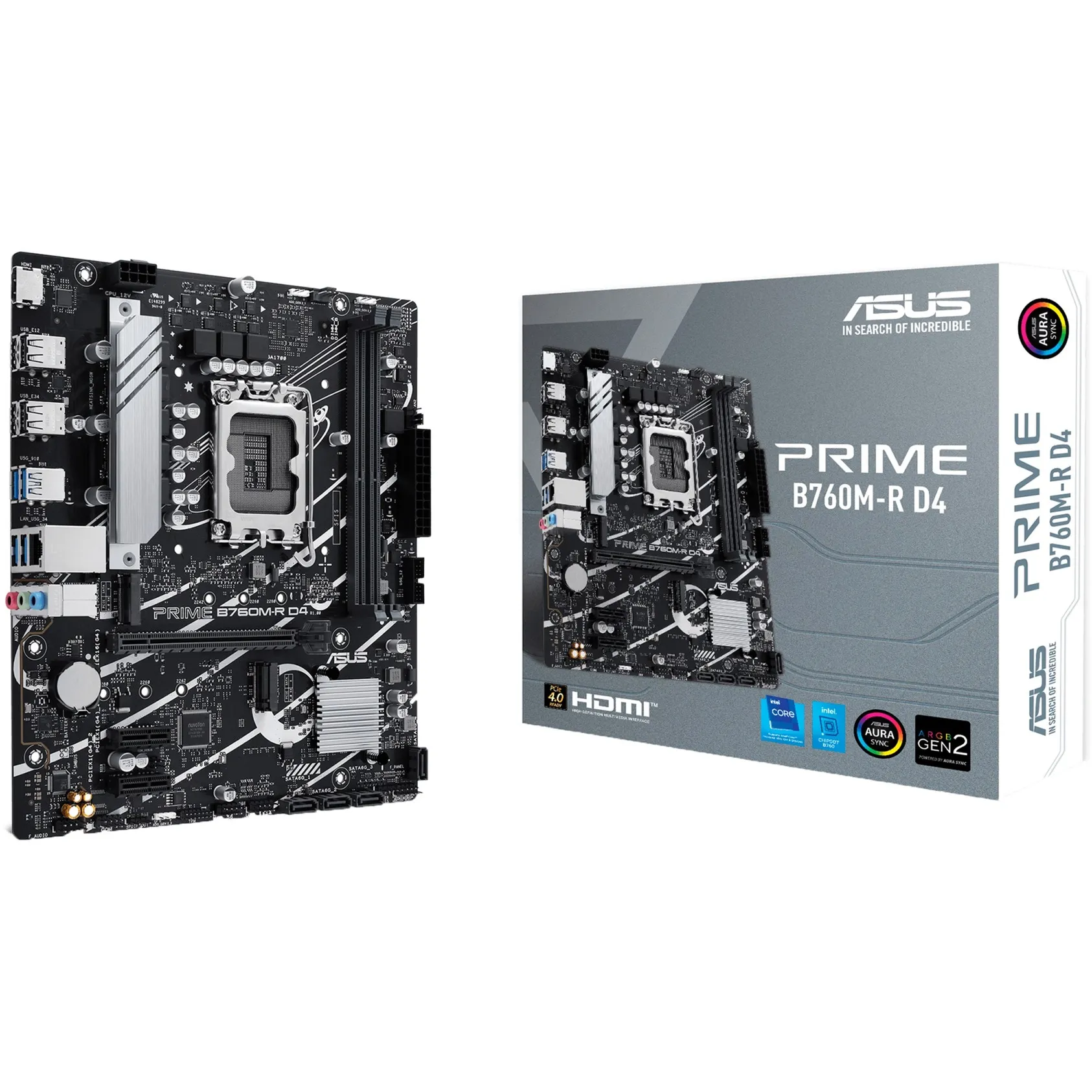 PRIME B760M-R D4 Intel B760 LGA 1700 micro ATX, Scheda madre - immagine 1