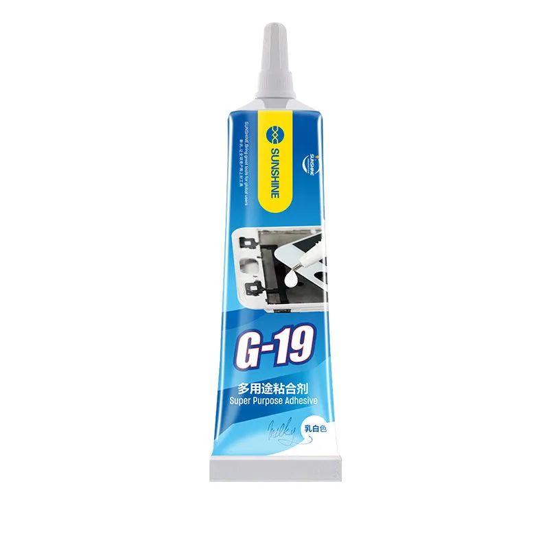 Colla Liquida Sunshine G-19, 50ml, Bianco - immagine 1