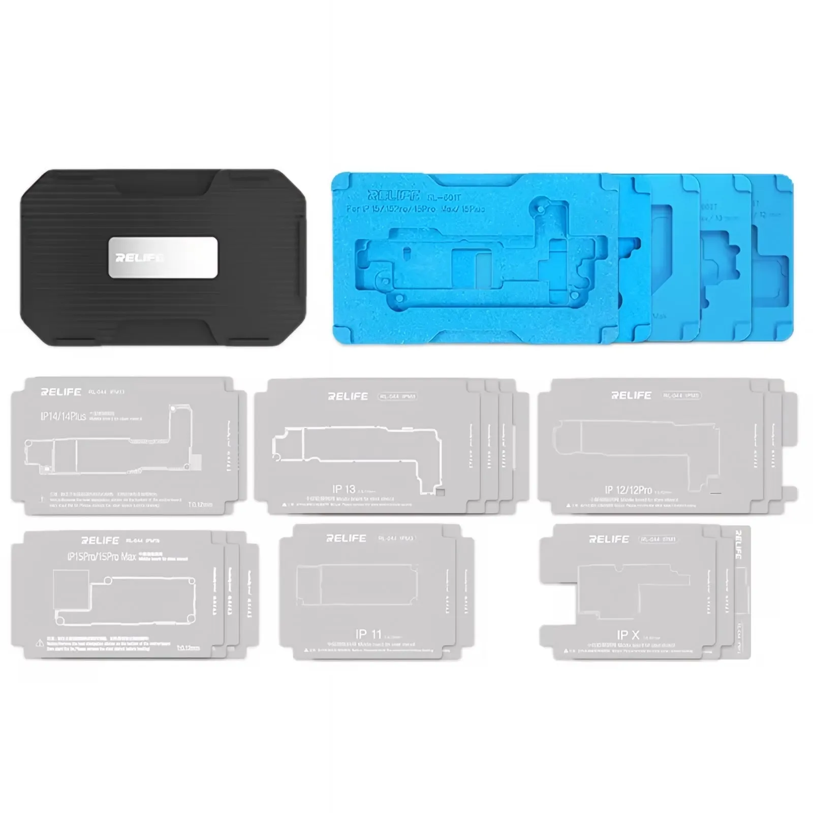 Supporto di Lavoro Reballing Relife RL-601T per Apple iPhone X - 15 Series - immagine 1