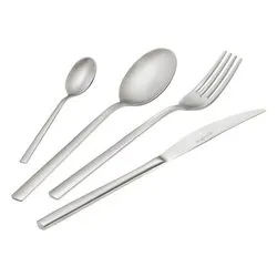 Set posate tavola 24 pz Inox 18/10 FASHION SABBIATO Cromo satinato COF24FH TSA - immagine 1