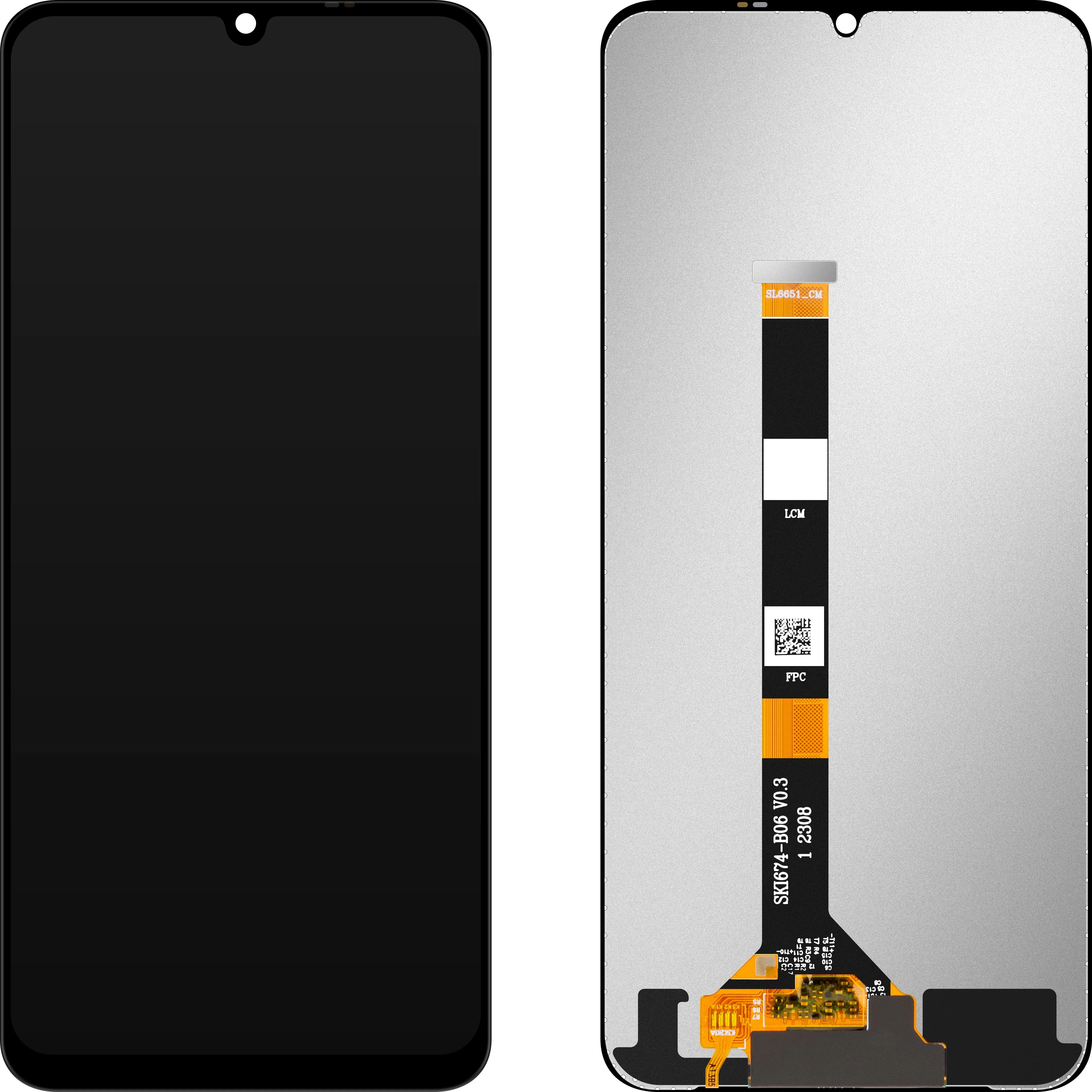 Display con Touchscreen MP compatibile con Realme C51 / C53 / Narzo N53 / Note 50 - immagine 1