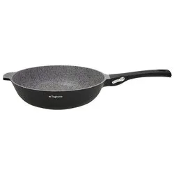 Padella Alluminio antiaderente (28cm) AMBIZIOSA Nero e Grigio pietra WL758B5GRTG - immagine 1