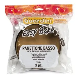 Set stampi panettone 3 pz carta forno (19x6cm) basso 750 Gr 15770 - immagine 1