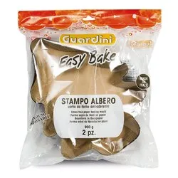 Set stampi torta 2 pz carta forno Alberi 15766 - immagine 1