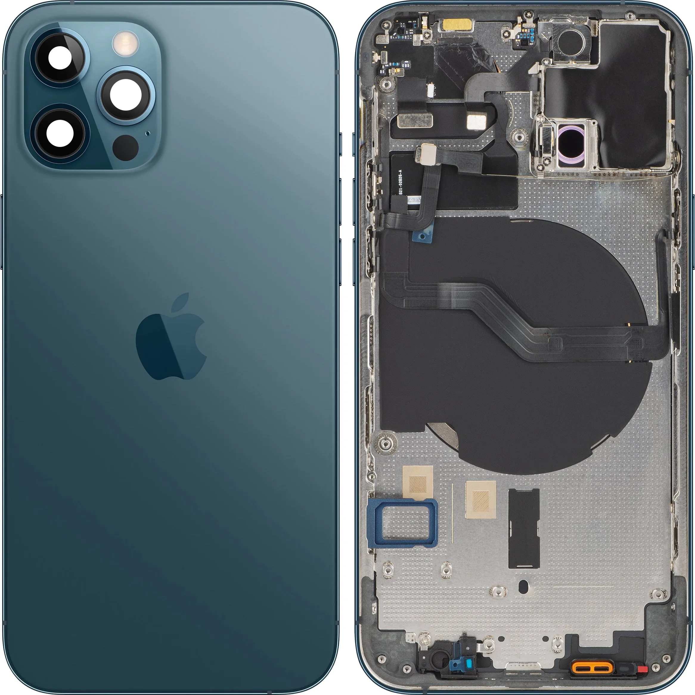 Copertura Batteria Apple iPhone 12 Pro, Con Scocca Centrale, Blu (Pacific Blue), Swap Premium - immagine 1