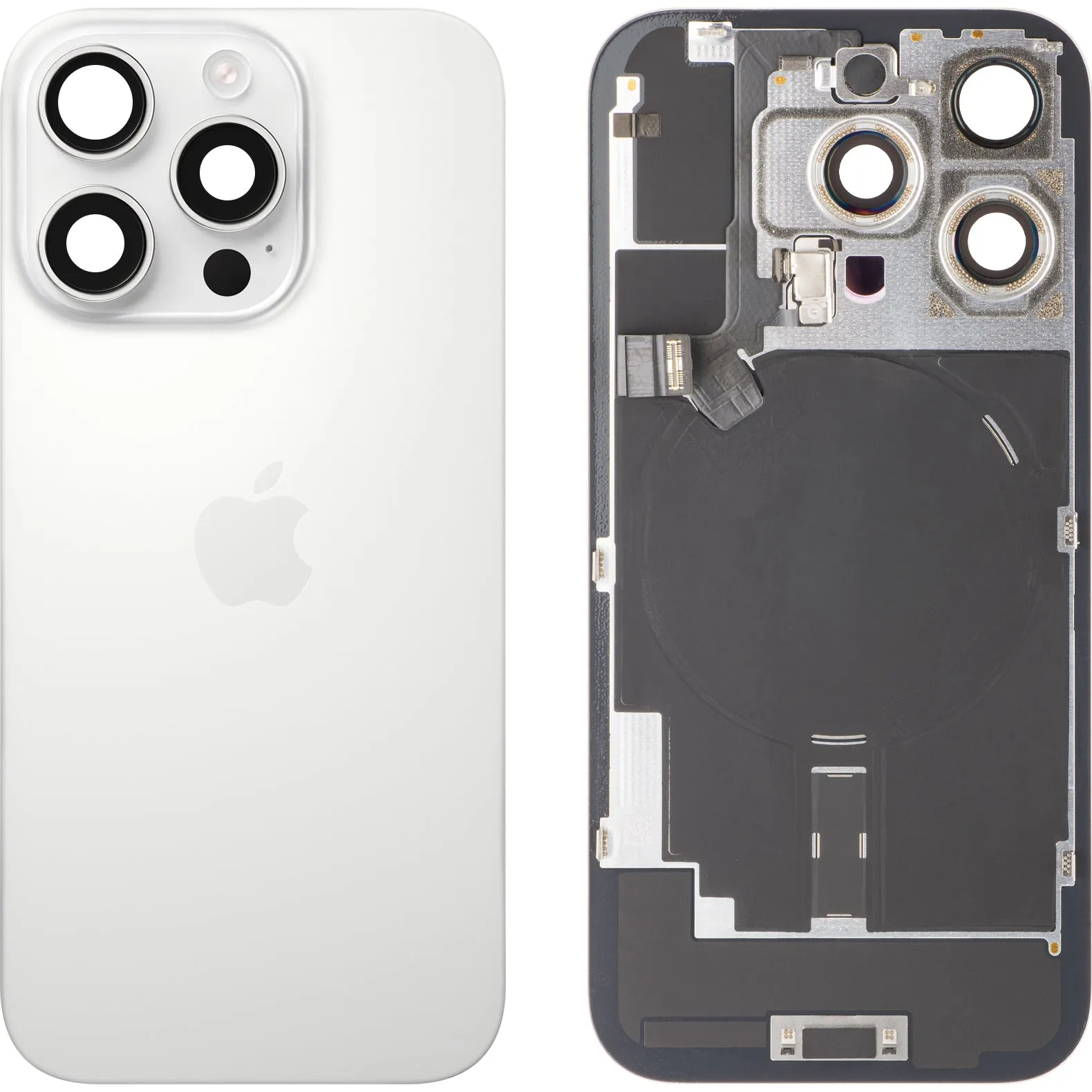Copertura Batteria Apple iPhone 16 Pro, Bianco (Titanio Bianco), Swap Premium - immagine 1