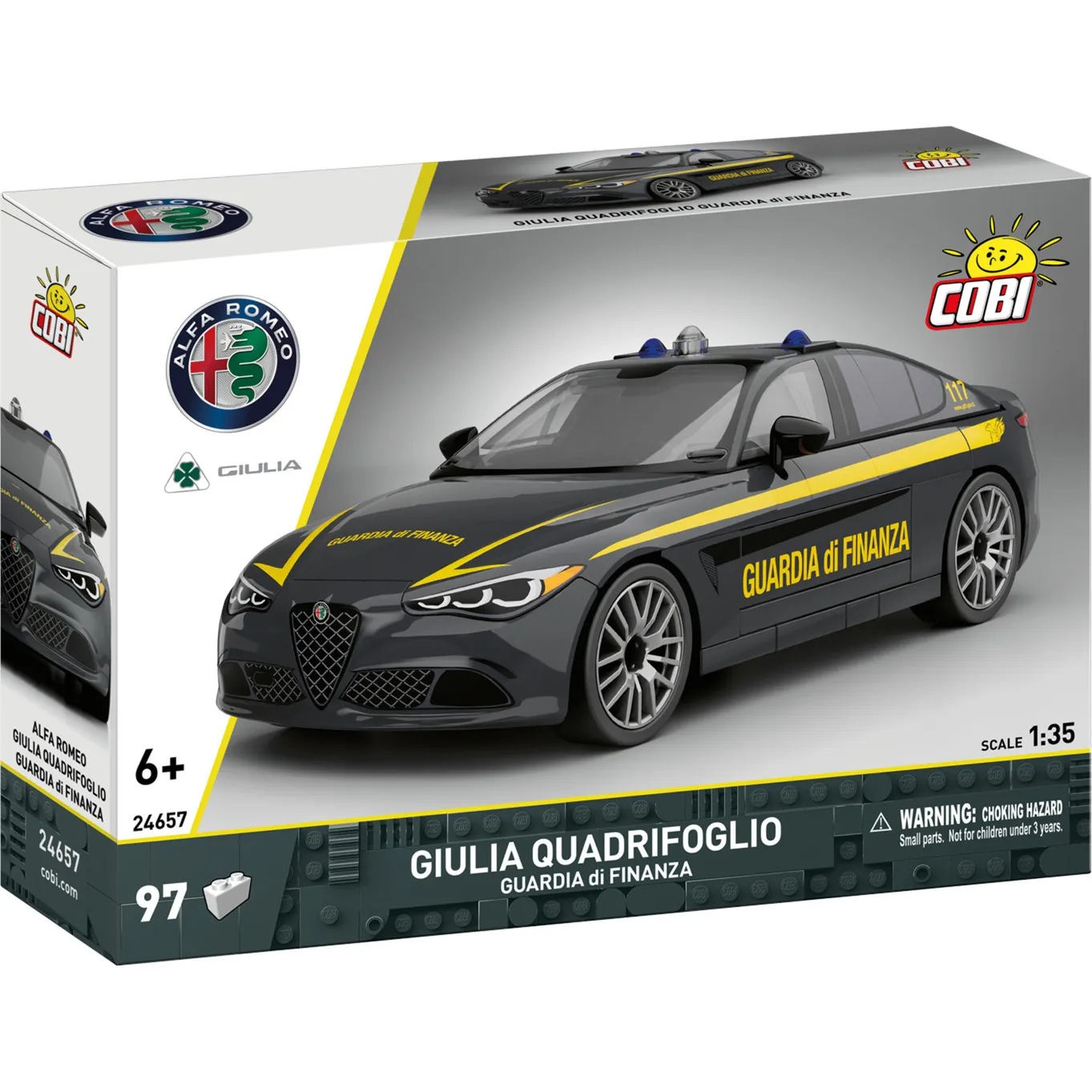 Giulia Quadrifoglio Guardia di Finanza, Giochi di costruzione - immagine 1