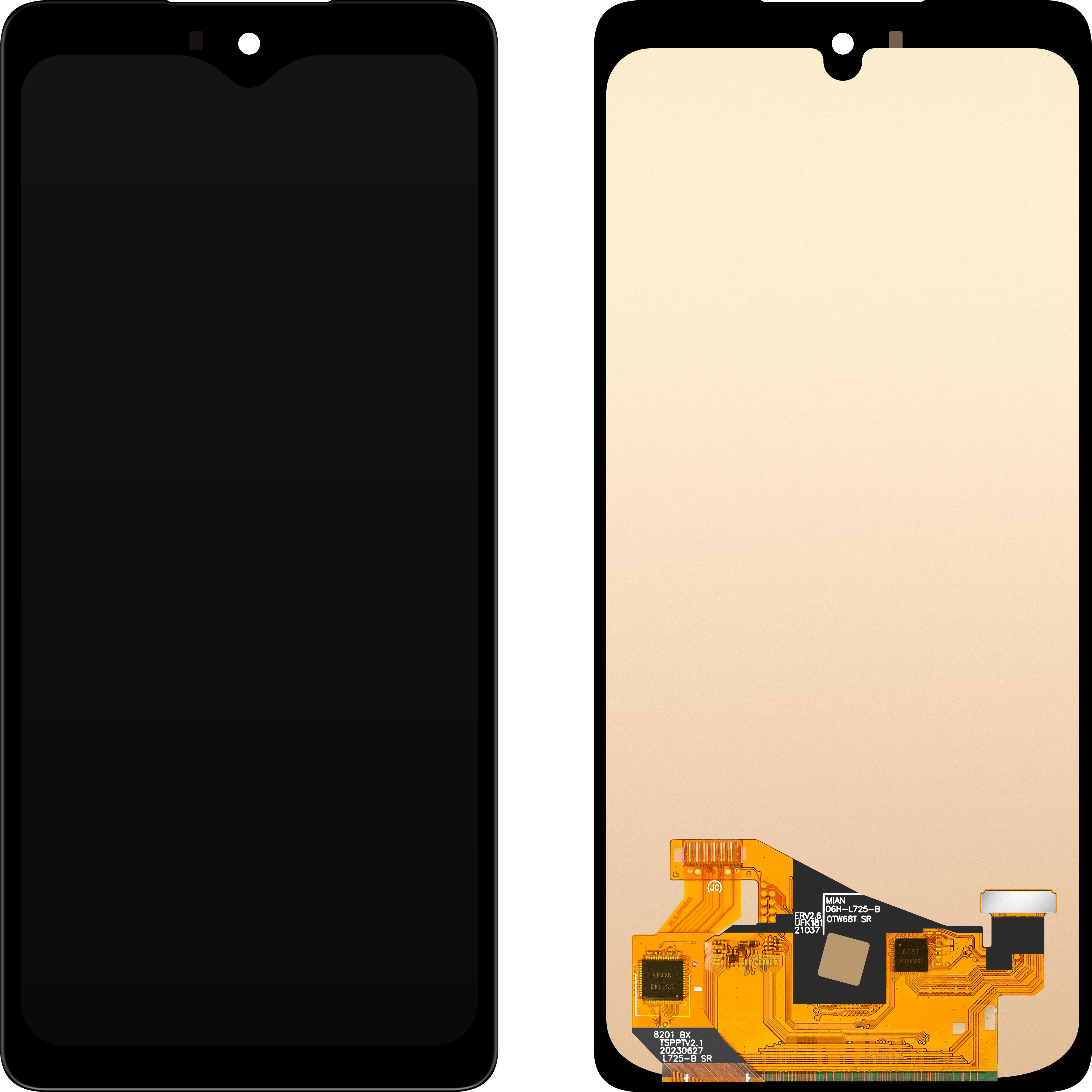 Display con Touchscreen MP compatibile con Samsung Galaxy A72 A725 / A72 5G A726, Versione OLED - immagine 1