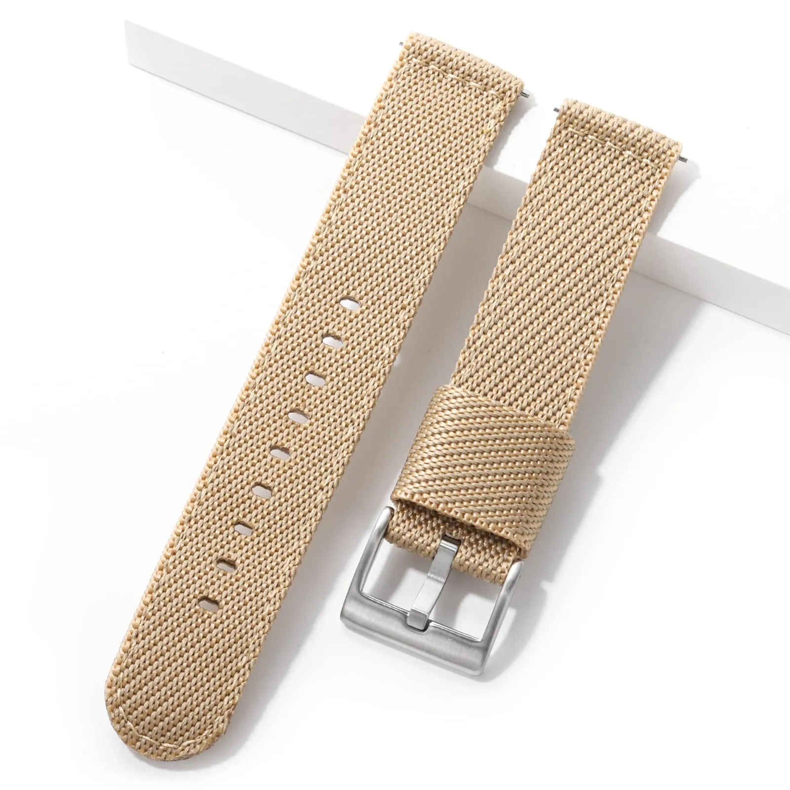 watchdives Cinturino in Nylon per Uomo e Donna 18mm 20mm 22mm, Cinturino Militare a Sgancio Rapido con Fibbia in Acciaio Inossidabile Resistente - immagine 1