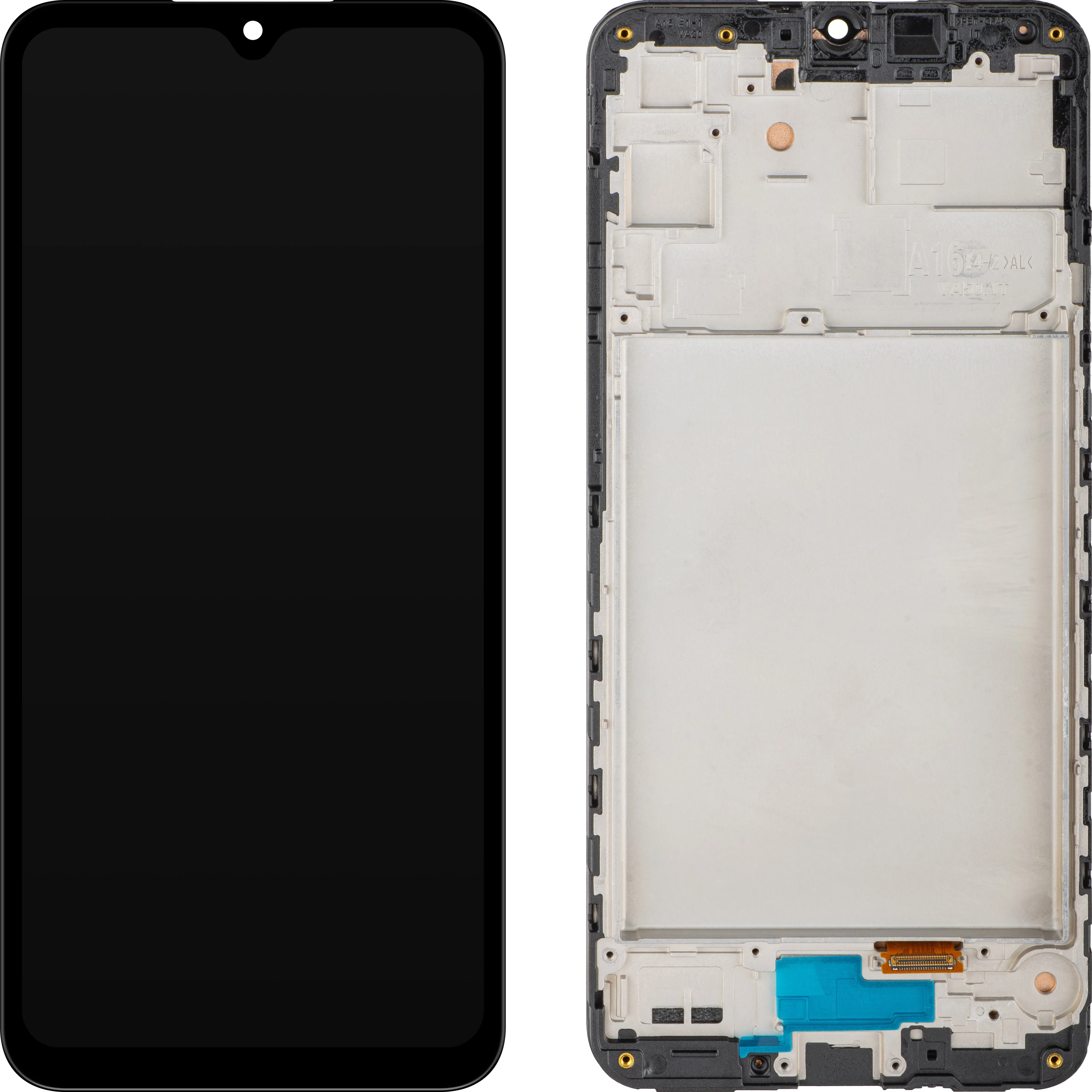 Display con Touchscreen MP compatibile con Samsung Galaxy A16 5G A166, con Cornice, Nero - immagine 1