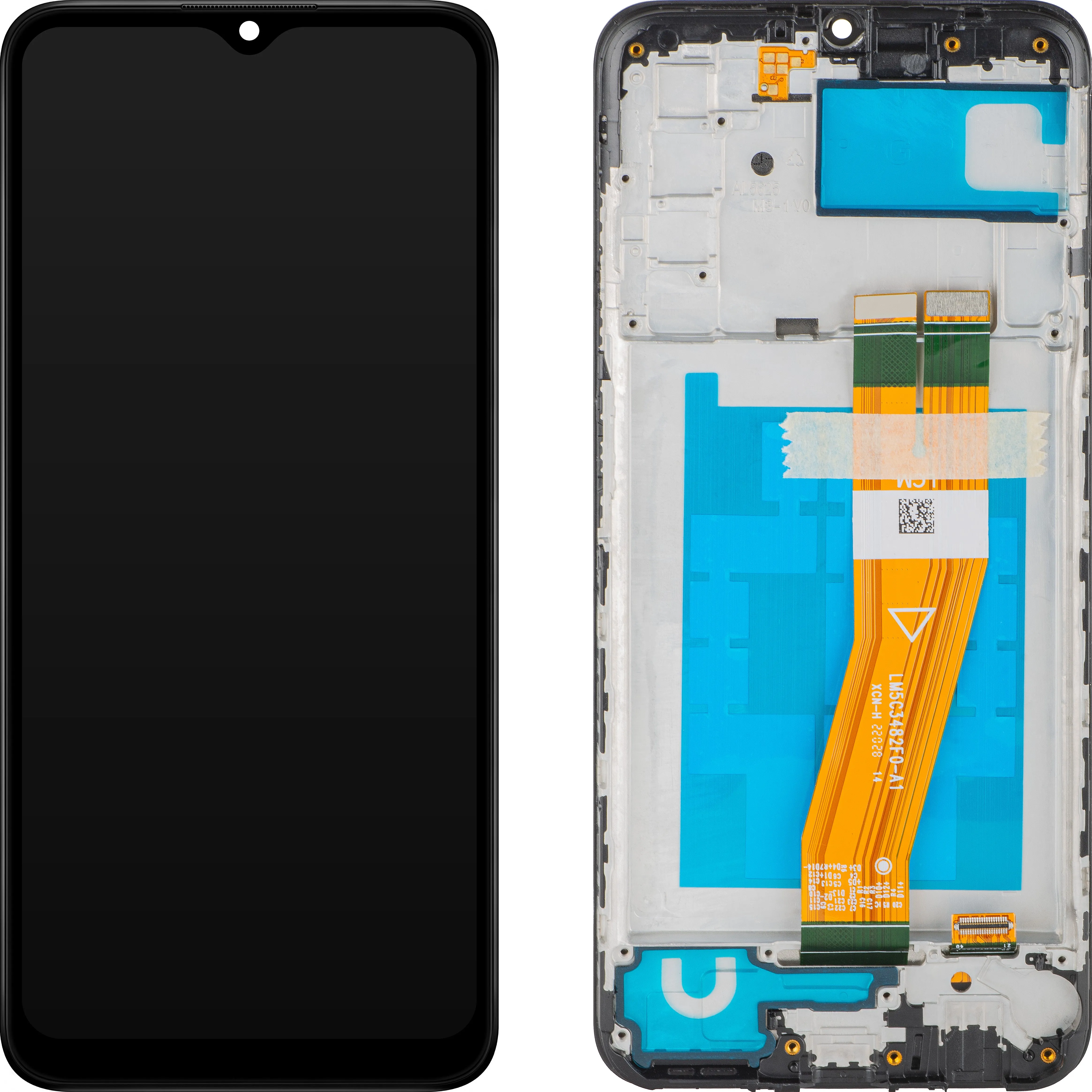 Display con Touchscreen MP compatibile con Samsung Galaxy A03s A037, con Cornice, Versione F, Nero - immagine 1