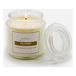 Candela profumata Lindo d'Oriente (400gr) 100 ore vasetto vetro ESSENZIALE COLORS 116 - immagine 1