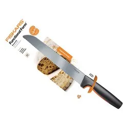 Coltello pane lama(23cm) Inox FUNCTIONAL FORM Nero, Arancio e Cromo 1057538 - immagine 1