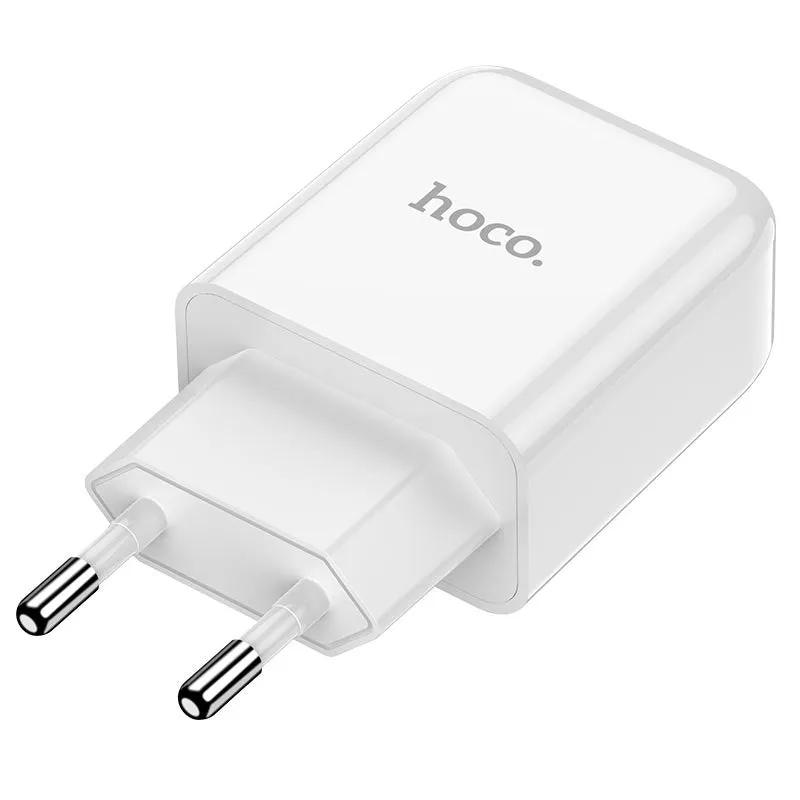 Caricatore da rete HOCO N2, 10W, 2A, 1 x USB-A, Bianco - immagine 1