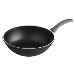 Wok Alluminio antiaderente 1 manico (28cm) LAZISE Nero 1008454 - immagine 1