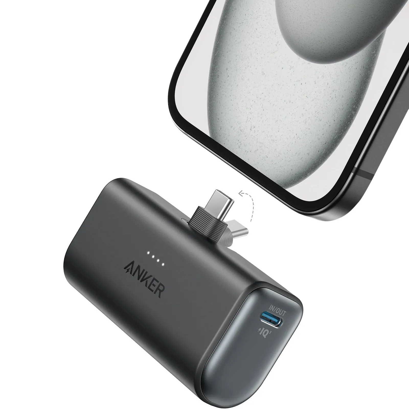 Batteria Esterna Anker Nano, 5000mAh, 22.5W, PD, 2 x USB-C, Nera A1653H11 - immagine 1