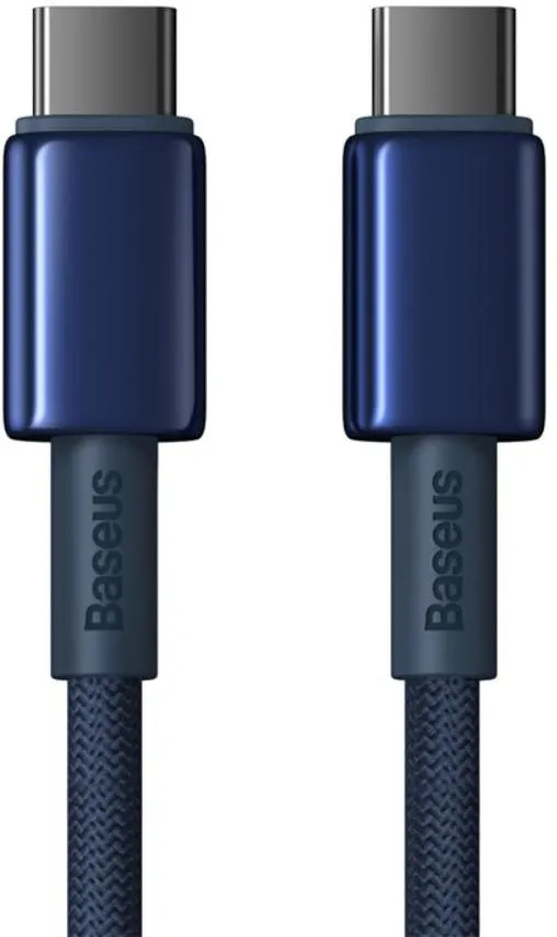 Cavo Dati e Ricarica USB-C - USB-C Baseus Tungsten Gold, 100W, 1m, Blu Navy P10319800321-03 - immagine 1