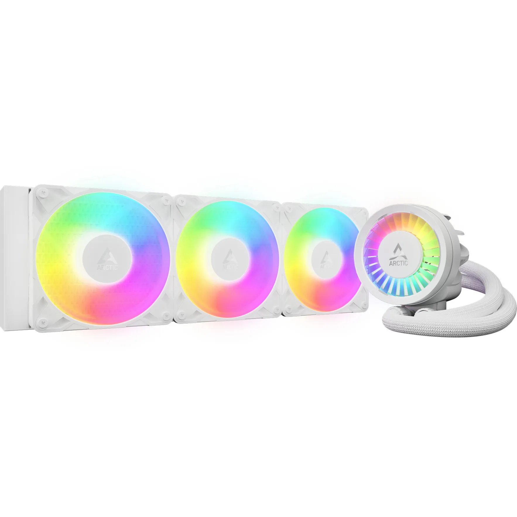 Liquid Freezer III Pro 360 A-RGB (White) Processore Kit di raffreddamento a liquido 12 cm Bianco 1 pz, Raffreddamento ad acqua - immagine 1