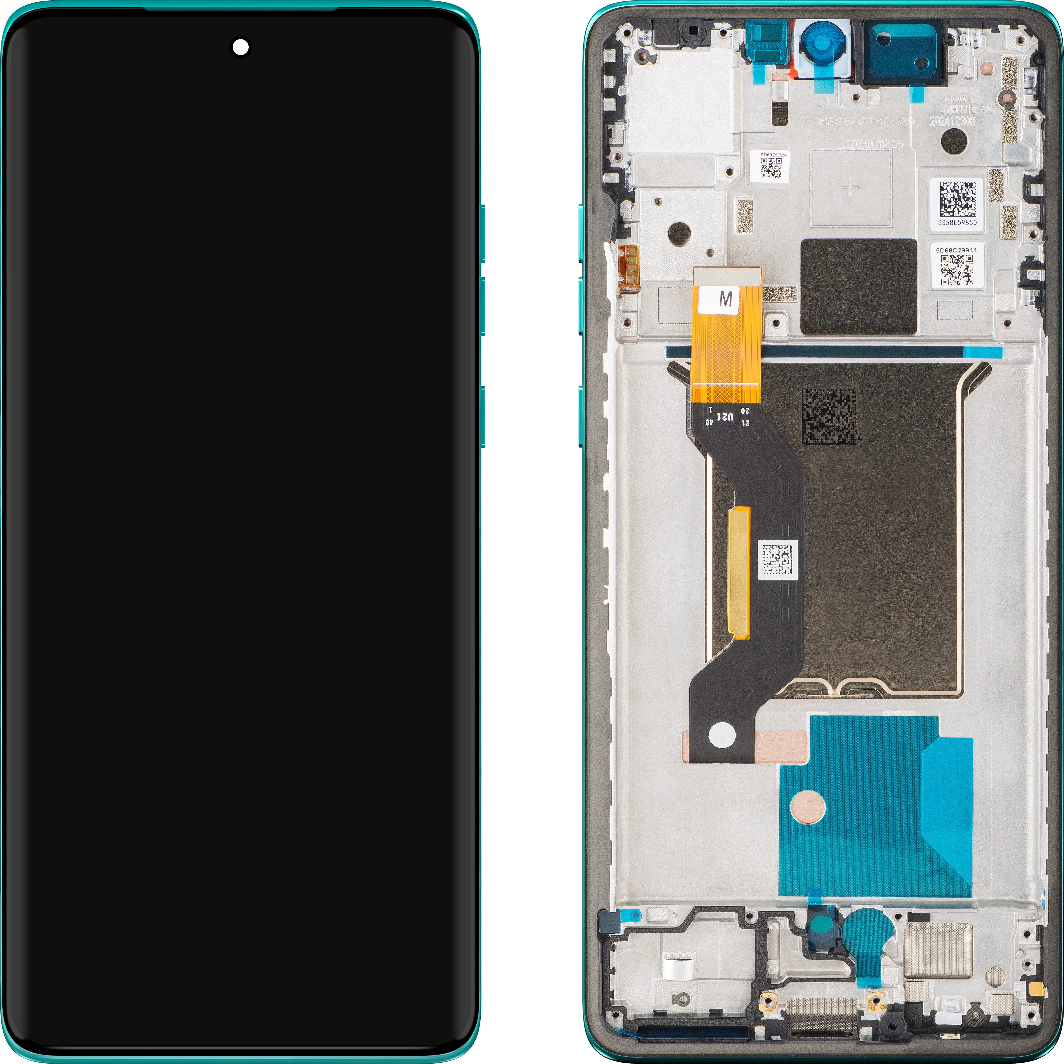 Display con Touchscreen Motorola Edge 60 Fusion, con Cornice, Verde (Pantone Amazonite), Service Pack 5D68C29879 - immagine 1