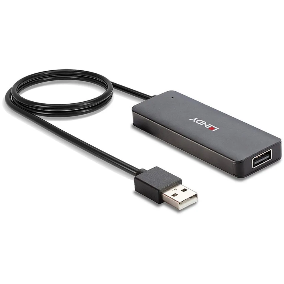 42986 hub di interfaccia USB 2.0 480 Mbit/s Nero, Hub USB - immagine 1