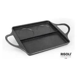 Bistecchiera Alluminio antiaderente Bb Burger (40x24cm) Nero 00100BDR 40GS0 - immagine 1
