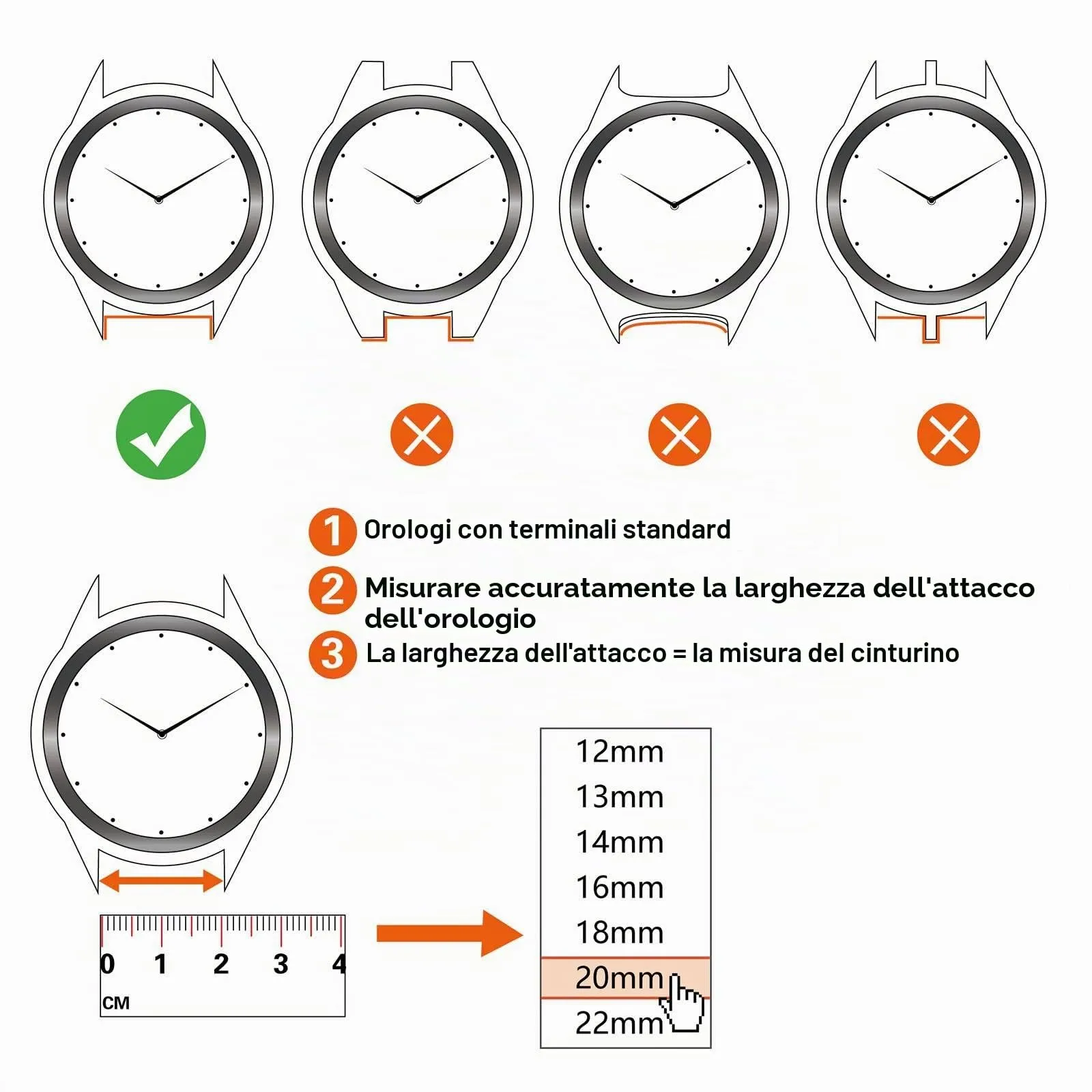 ANNEFIT Cinturini per Orologi per Uomo Donna, Cinturino in Vera Pelle con Sgancio Rapido, Larghezza della Banda 12mm con Fibbia Oro (Marrone Scuro) - immagine 5