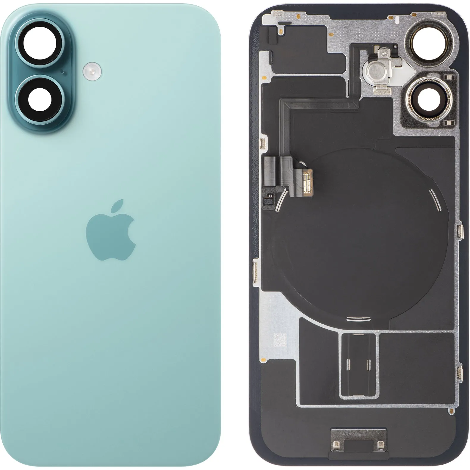 Copertura Batteria Apple iPhone 16, Verde (Teal), Swap Premium - immagine 1