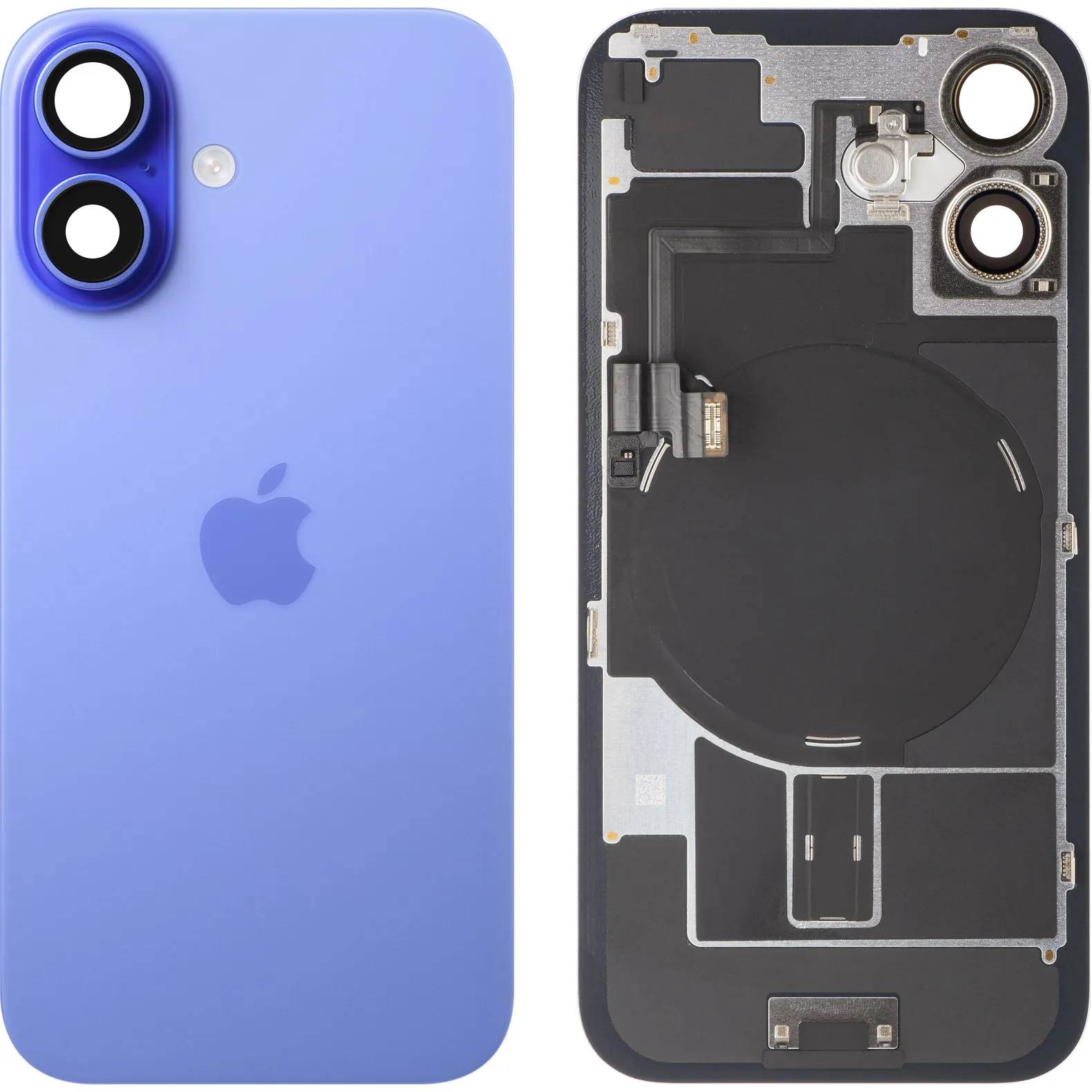 Copertura Batteria Apple iPhone 16, Blu (Ultramarine), Swap Premium - immagine 1