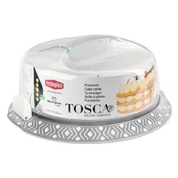 Porta torta (37cm) con coperchio TOSCA Grigio 55852 - immagine 1