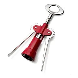 Cavatappi SOMMELIER Tavernello Cromo e Rosso 045R - immagine 1