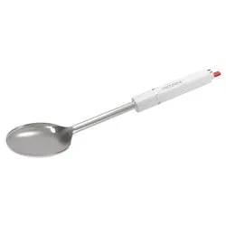 Cucchiaione Inox (35x7cm) LILLO STILE Cromo e Bianco 0754 - immagine 1