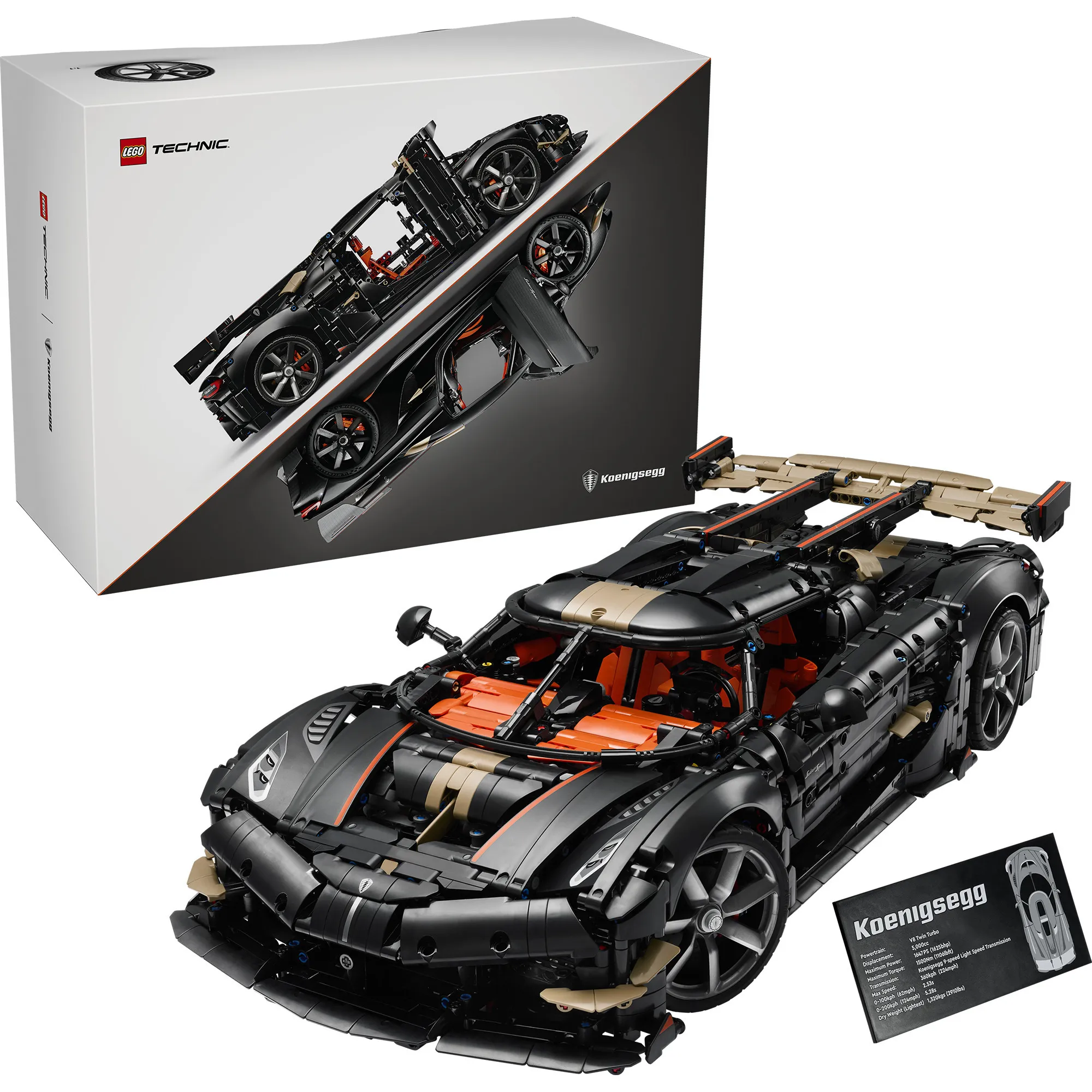 Technic Koenigsegg Sadair''s Spear Hypercar, Giochi di costruzione - immagine 1