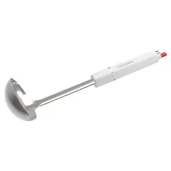 Mestolo Inox (10x33cm) LILLO STILE Cromo e Bianco 0750 - immagine 1