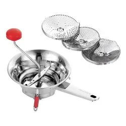 Passa verdura inox 3 dischi (24cm) Cromo lucido 04GD199 4 - immagine 1