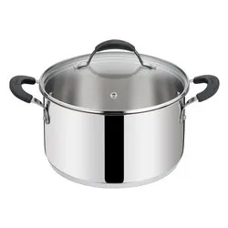 Casseruola Inox 18/10 (18cm) fonda con coperchio TEMPRA 012896031618 - immagine 1