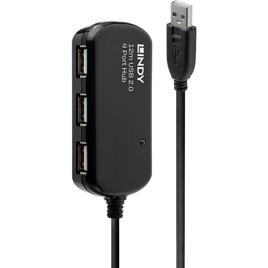 42783 hub di interfaccia 480 Mbit/s Nero, Hub USB - immagine 1
