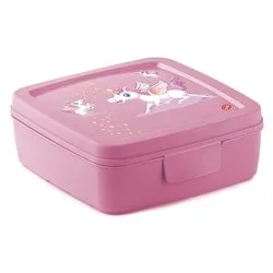Porta merenda (14,5x14,5x5,5cm) Unicorno SANDWICH BOX Rosa 000893 - immagine 1