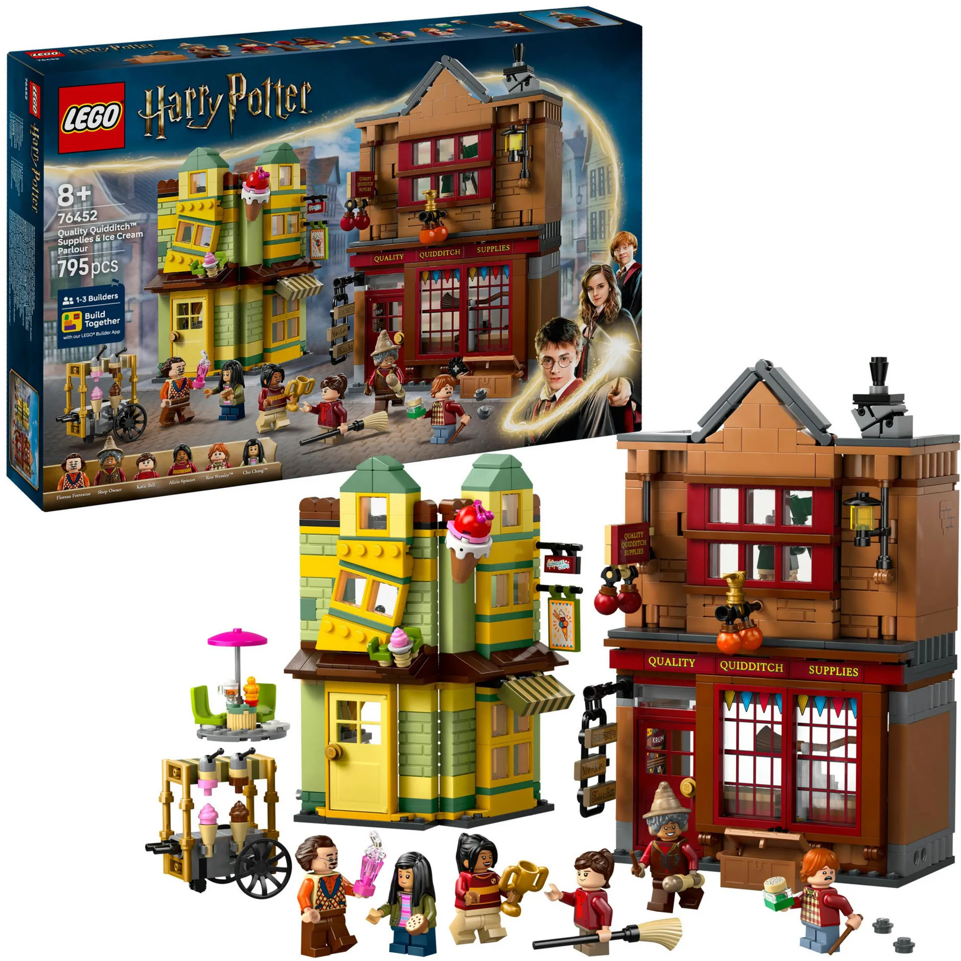 Harry Potter 76452 Accessori di Prima Qualità per il Quidditch e Gelateria, Negozi Giocattolo e Personaggi per Bambini8+, Giochi di costruzione - immagine 1