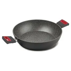 Tegame Alluminio antiaderente (32cm) VIVÀ Grigio e Rosso 2282 - immagine 1