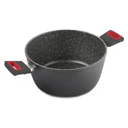 Casseruola Alluminio antiaderente (28cm) VIVÀ Grigio e Rosso 2281 - immagine 1