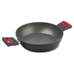 Tegame Alluminio antiaderente (24cm) VIVÀ Grigio e Rosso 2256 - immagine 1