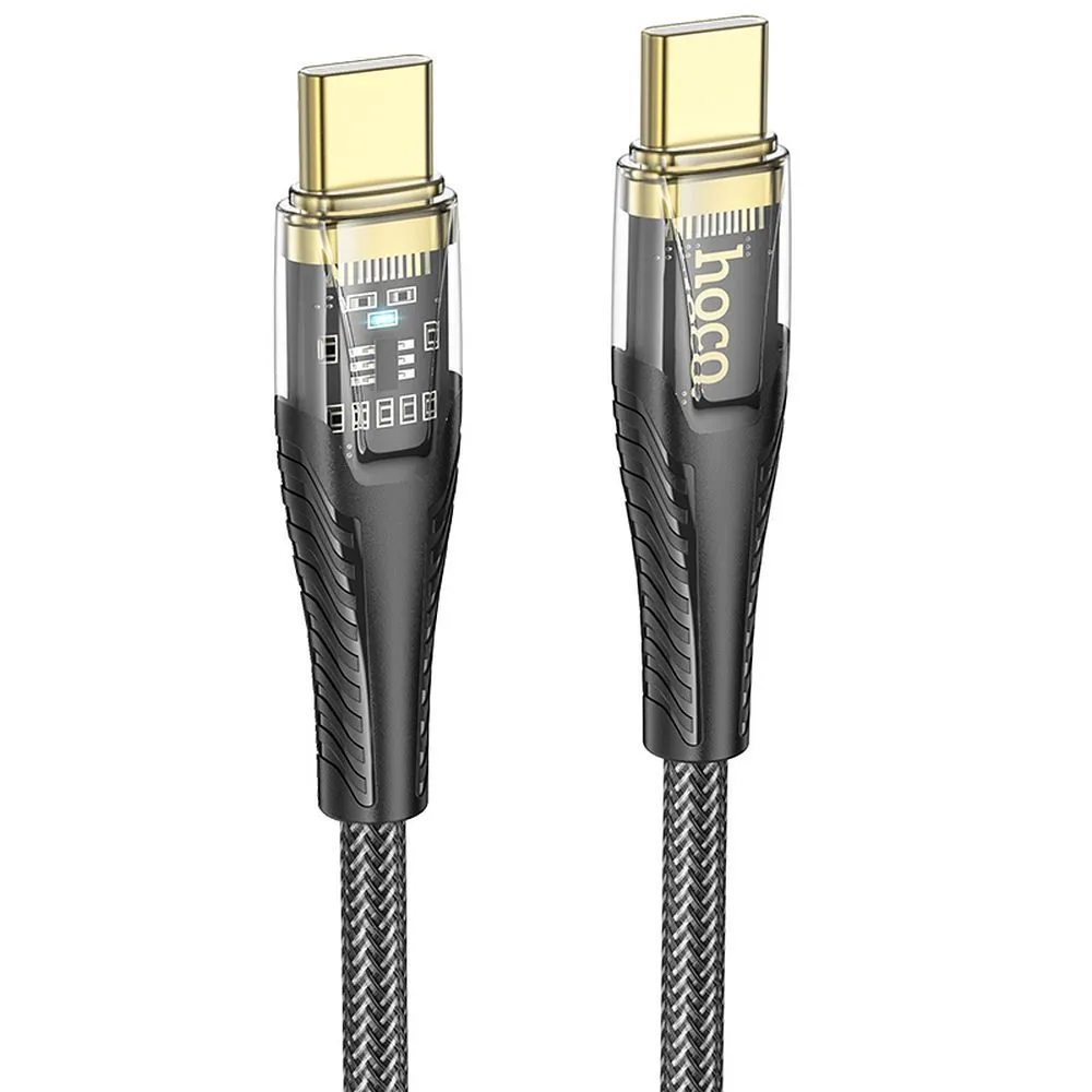 Cavo Dati e Ricarica USB-C - USB-C HOCO U121, 60W, 1.2m, Nero - immagine 1