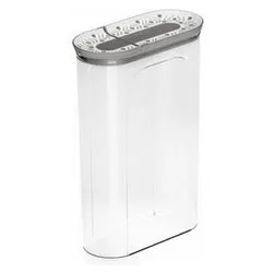 Barattolo plastica (2,8Lt) TOSCA porta cereali con dosatore Grigio 55032 - immagine 1