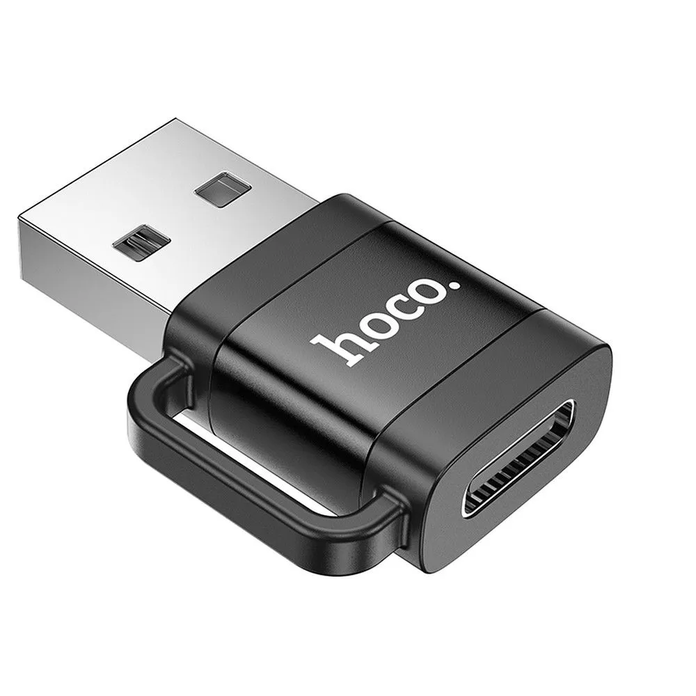 Adattatore Dati e Ricarica USB-C - USB-A HOCO UA31D, Nero - immagine 1