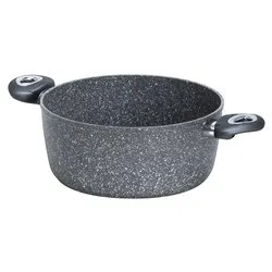 Casseruola Alluminio antiaderente (20cm) MADAME PETRAVERA Grigio pietra AP000136 - immagine 1